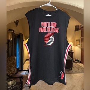 NBA Trailblazers Damien Lillard Souvenir Black Jersey with Logo